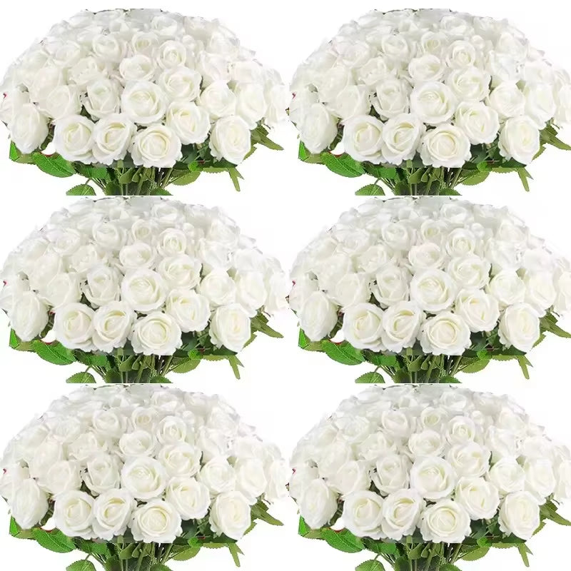 50 Pcs Velvet Rose™ Artificial Real Touch Flowers