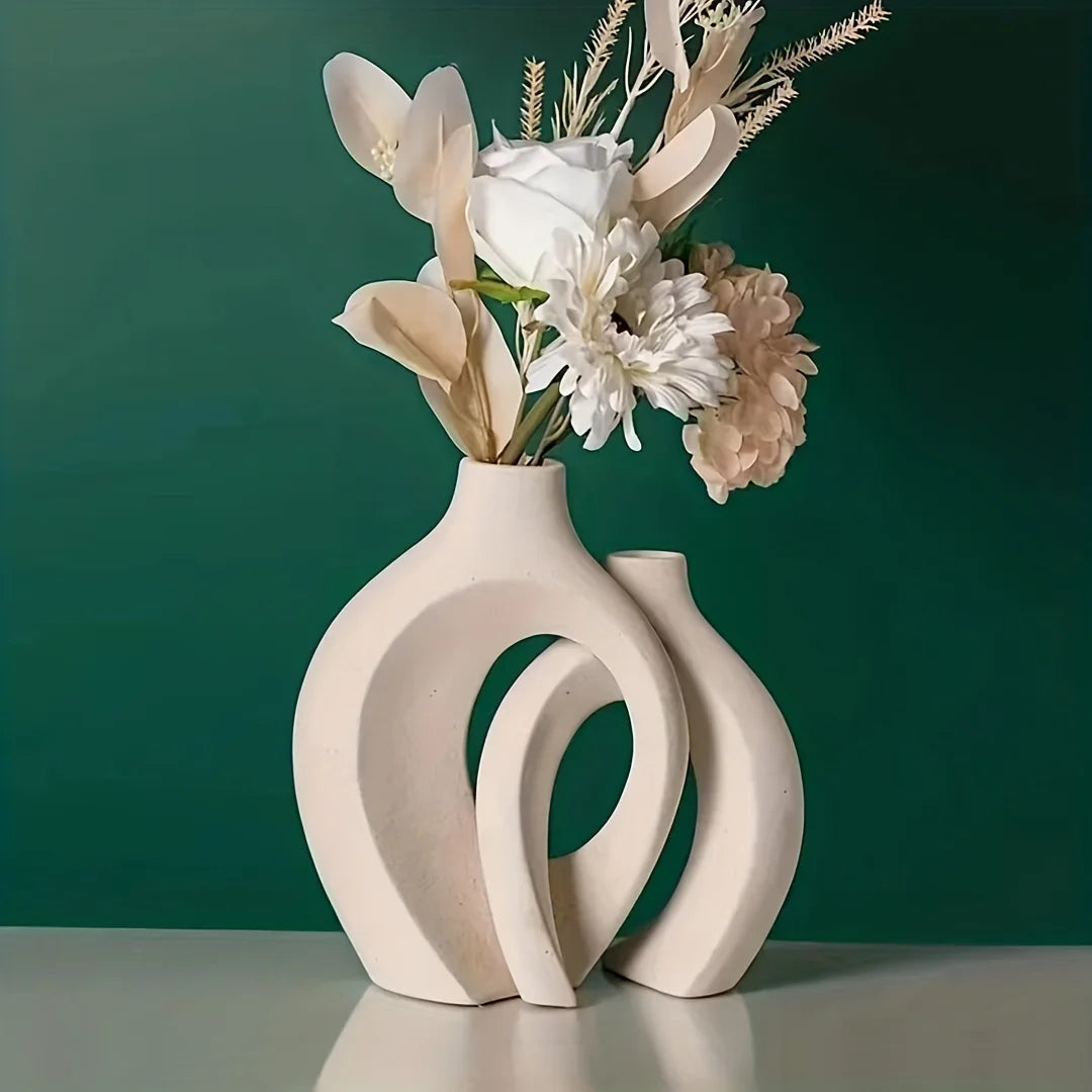 Hollow Nordic Ceramic Vase Set™