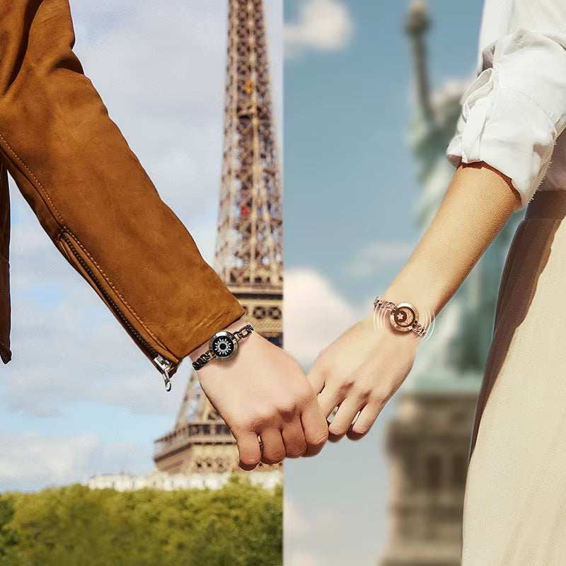 Long Distance Touch Bracelets™ for Couples – Light Up & Vibration Smart Jewelry