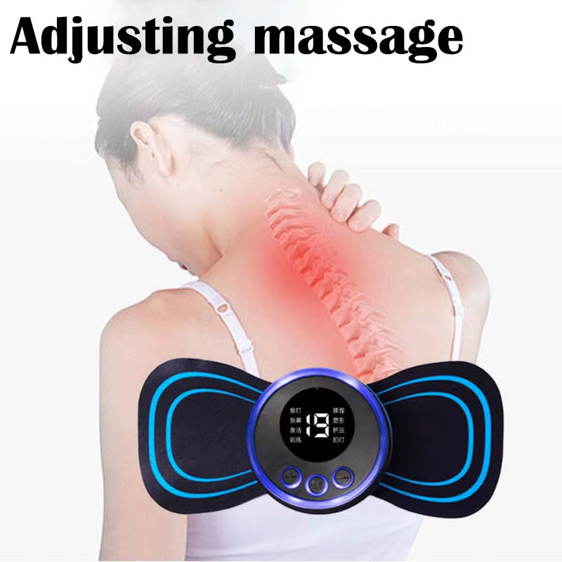 RelaxPad™ LCD Neck & Body Massager – Adjustable Electric Therapy Device