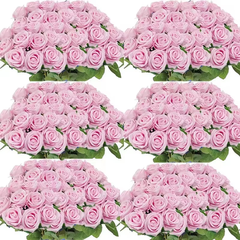 50 Pcs Velvet Rose™ Artificial Real Touch Flowers