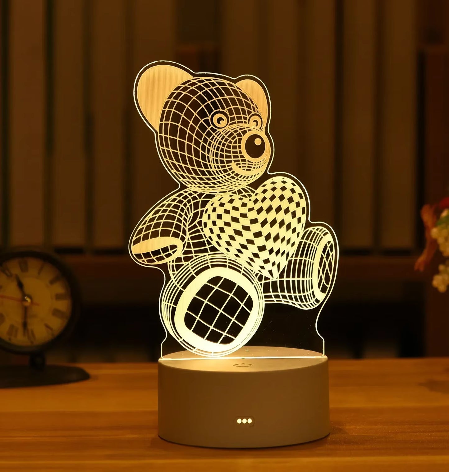 LoveGlow™ 3D LED Lamp – Romantic Night Light