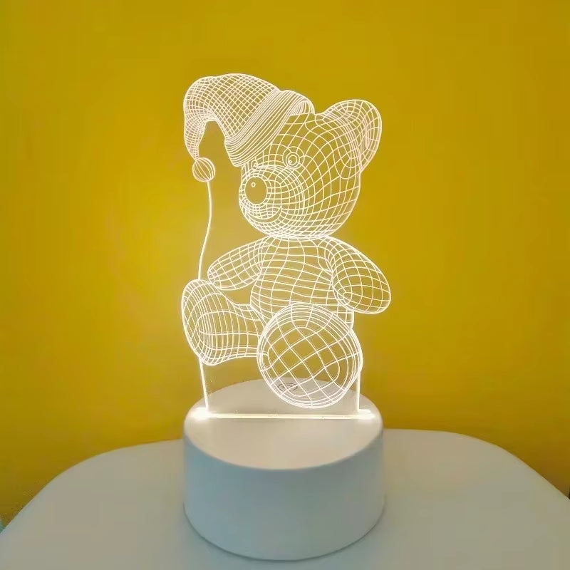 LoveGlow™ 3D LED Lamp – Romantic Night Light