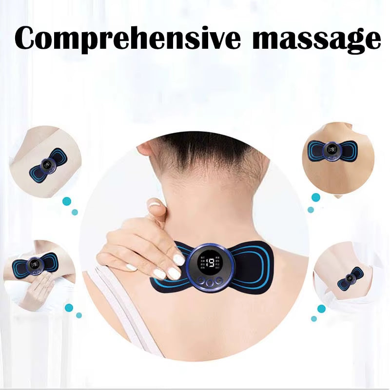 RelaxPad™ LCD Neck & Body Massager – Adjustable Electric Therapy Device