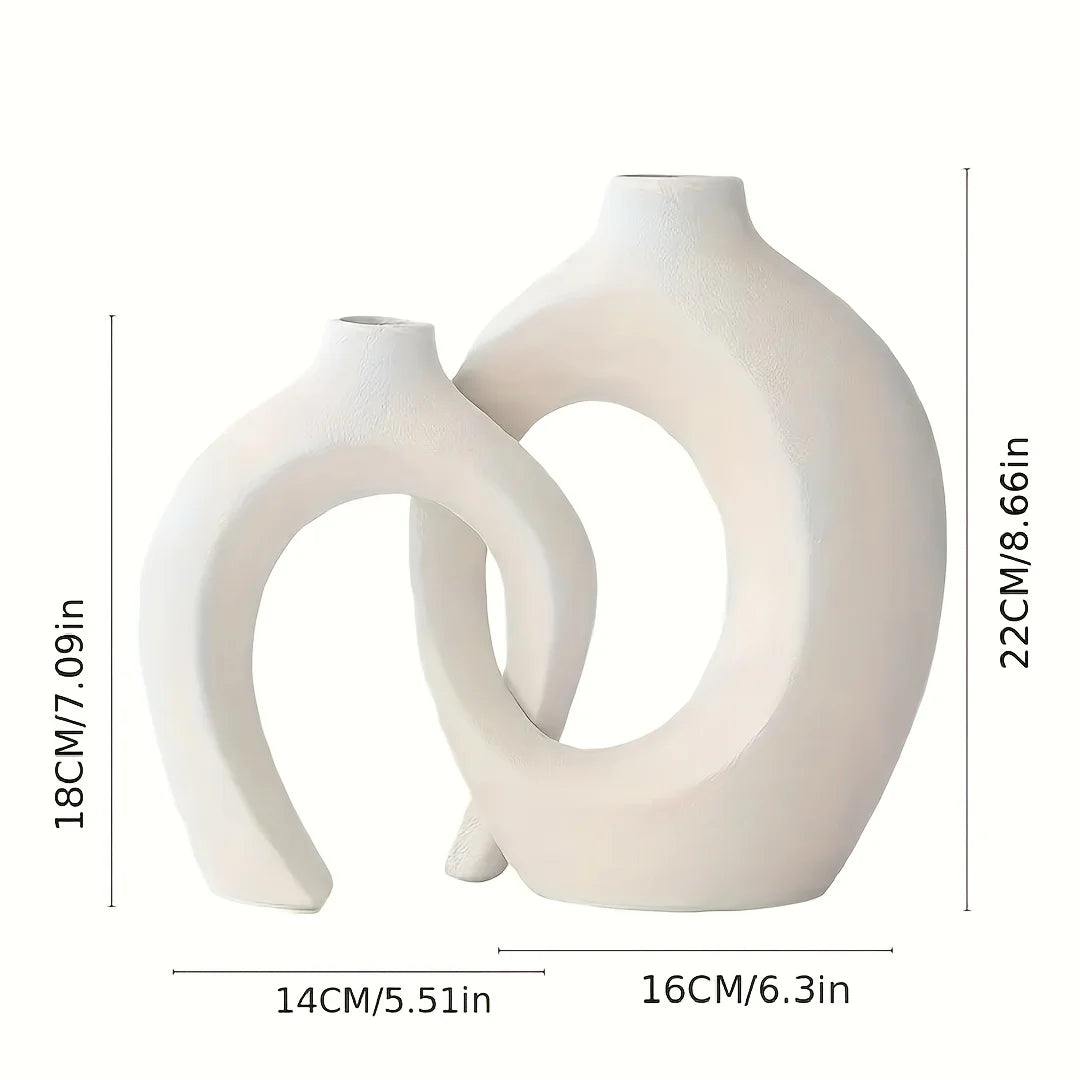 Hollow Nordic Ceramic Vase Set™