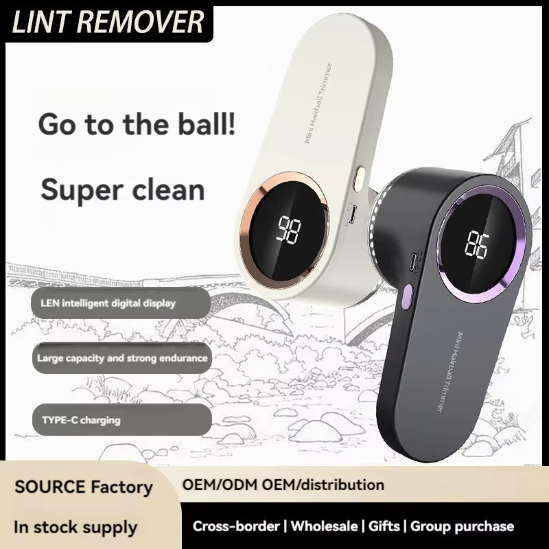 Intelligent Digital Display Hairball Trimmer – Electric Shaver for Clothing Pilling and Fabric Care