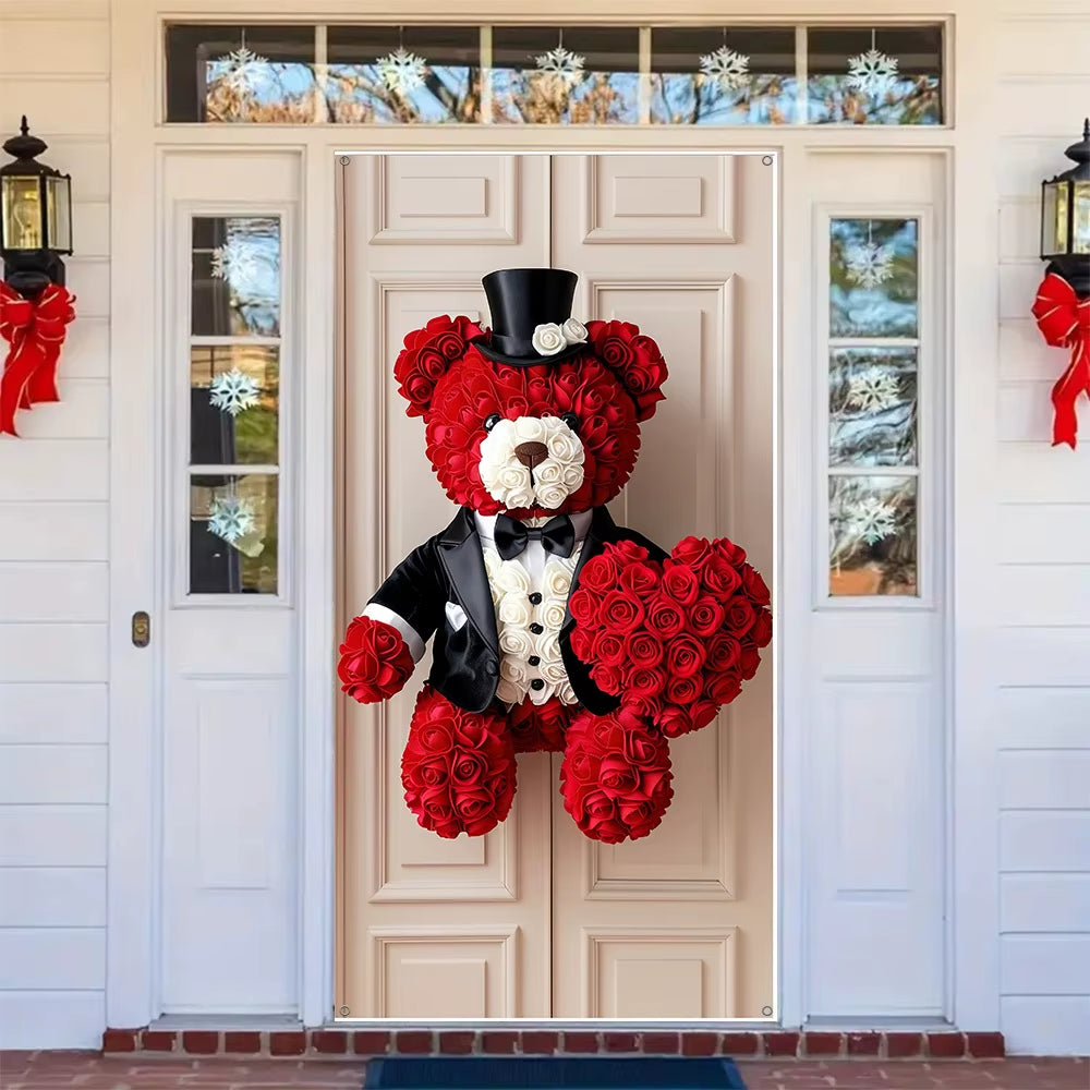 Teddy Bear™ Door Banner – 2D Valentine's Day Decoration