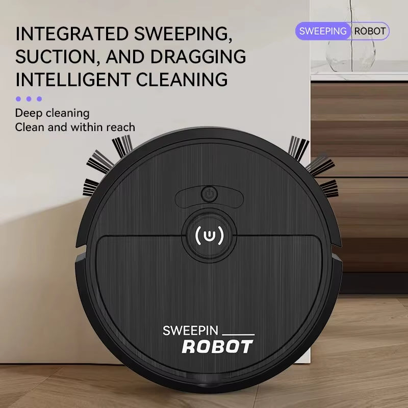 Ultra-Thin Robotic Vacuum Cleaner – Compact Automatic Sweeping Robot for Pet Hair & Hard Floors