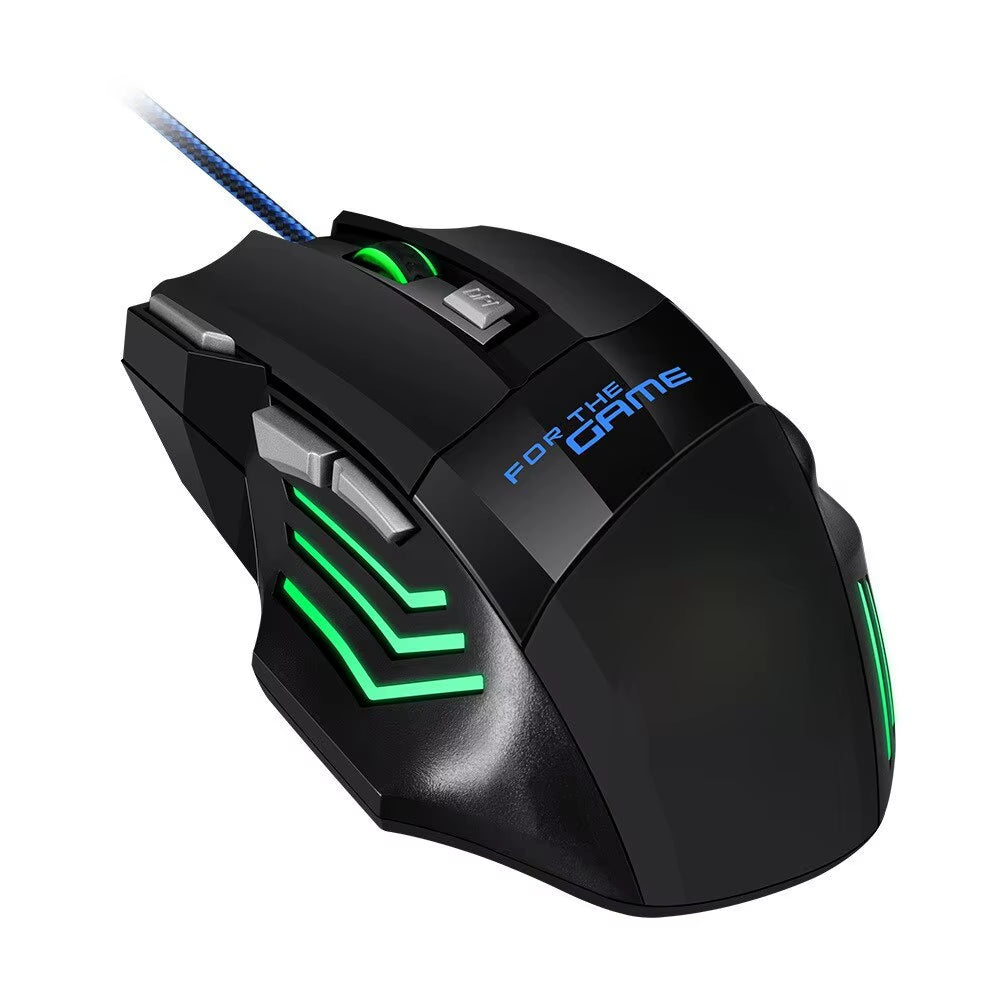 HyperSpeed USB Gaming Mouse – RGB Backlit Ergonomic 7D Wired Esports Mouse for PC & Laptop