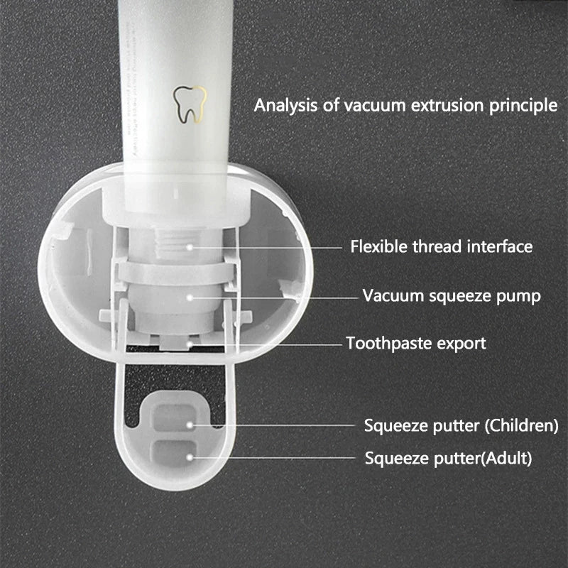 Automatic Toothpaste Dispenser™ Bathroom Toothbrush Holder