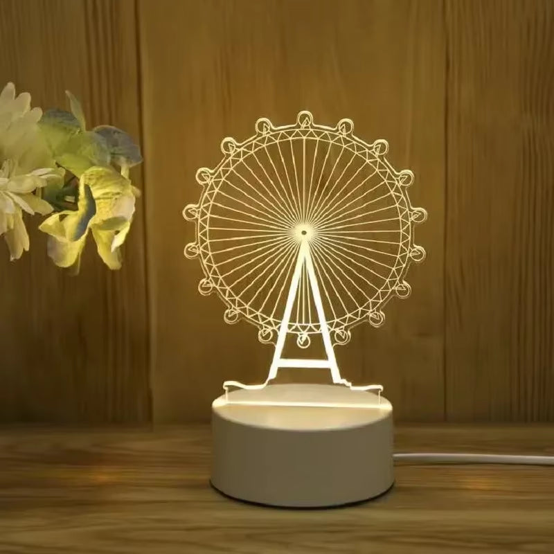 LoveGlow™ 3D LED Lamp – Romantic Night Light