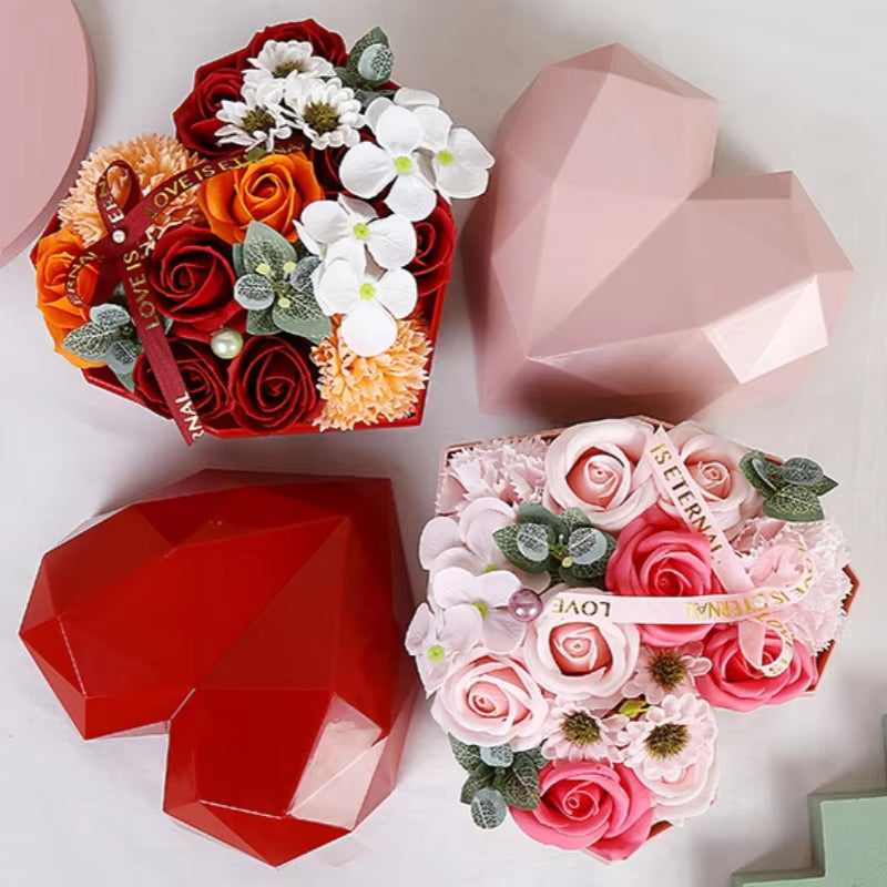 HeartBloom™ Soap Flower Gift Set – Romantic Valentine’s Day