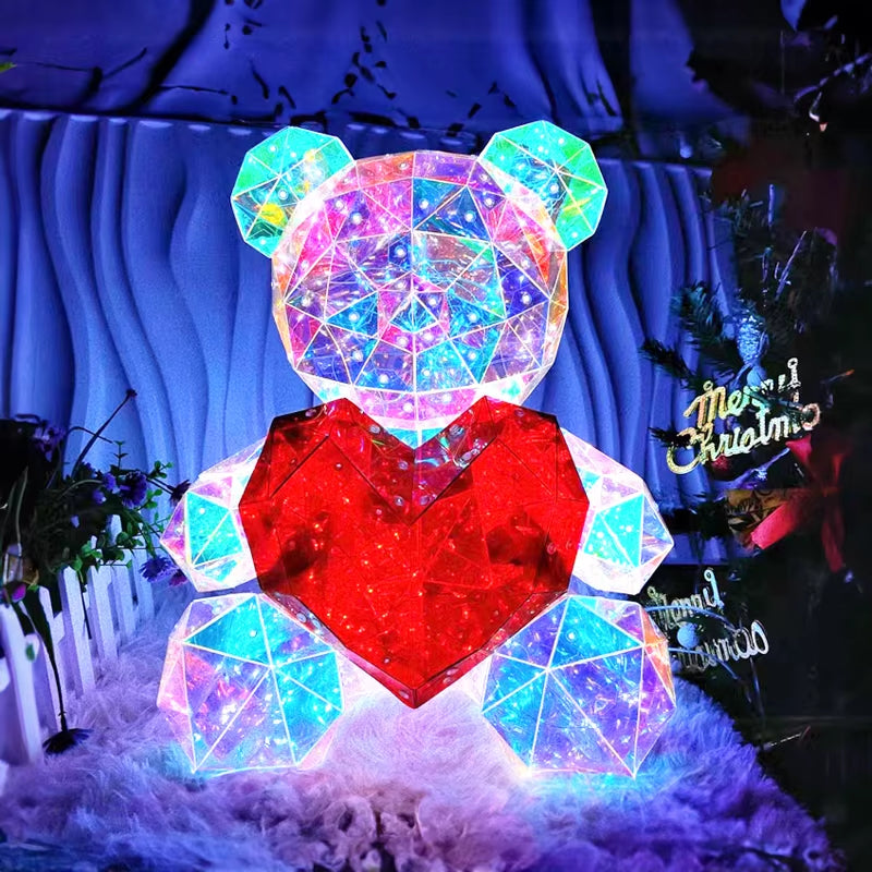 GlowBear™ LED Lamp – Colorful 30CM Light-Up Bear