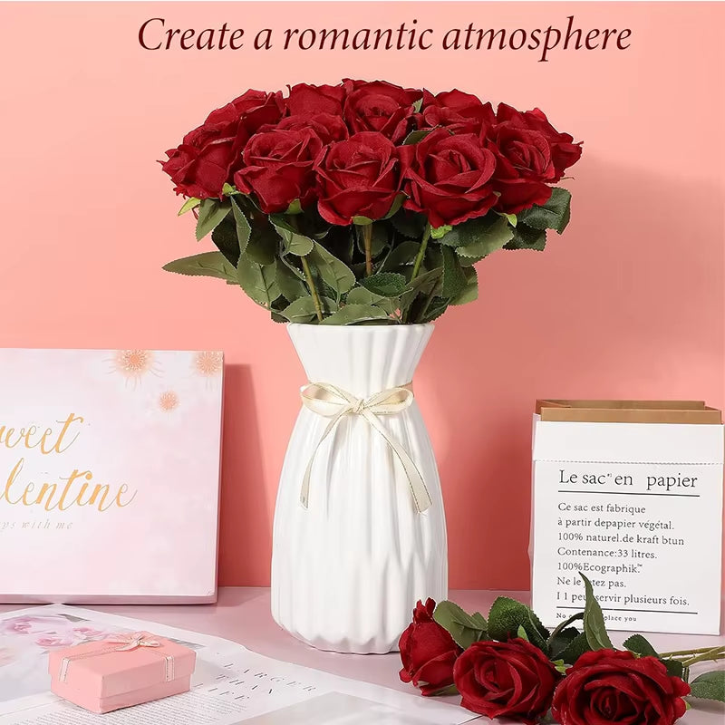 50 Pcs Velvet Rose™ Artificial Real Touch Flowers