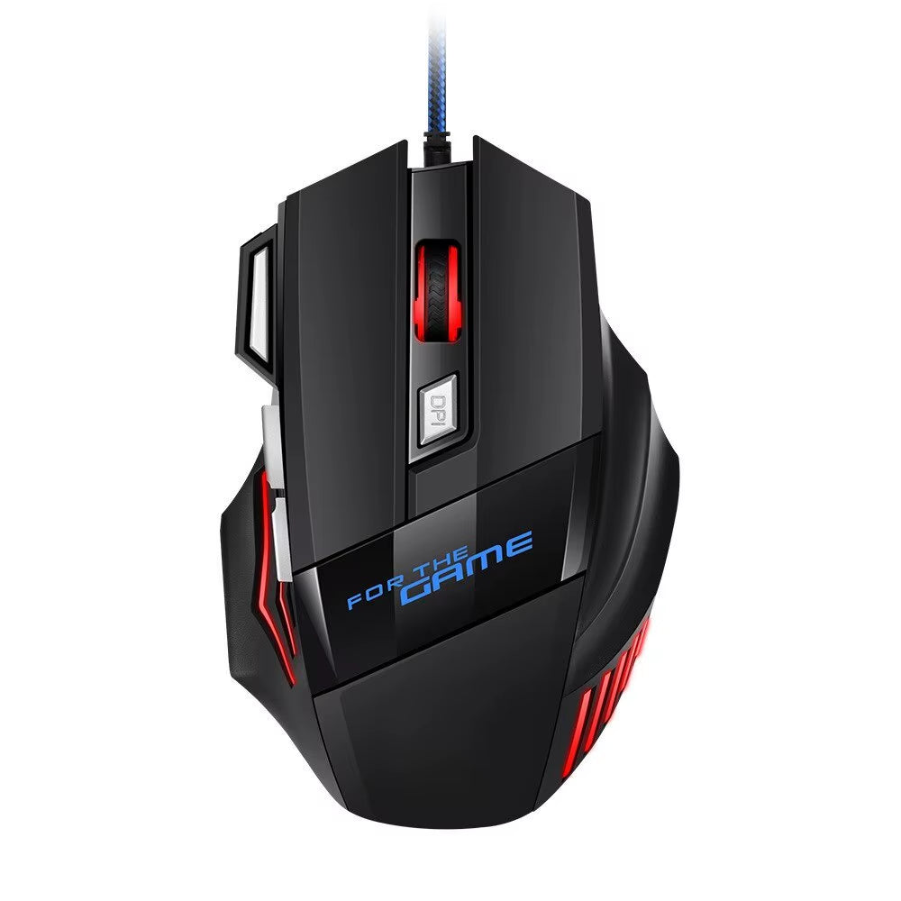 HyperSpeed USB Gaming Mouse – RGB Backlit Ergonomic 7D Wired Esports Mouse for PC & Laptop