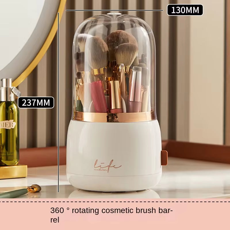 360° Rotating Makeup Organizer™ – Makeup Brush Holder & Cosmetic Storage Box