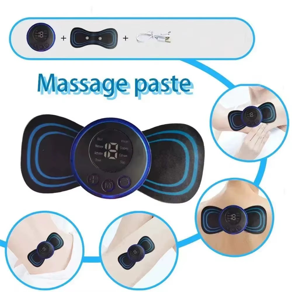 RelaxPad™ LCD Neck & Body Massager – Adjustable Electric Therapy Device