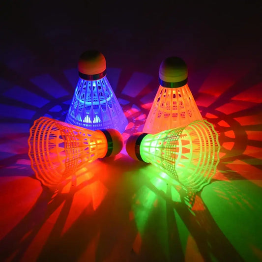 GlowPlay™ LED Badminton Set – 6-Piece Luminous Light-Up Shuttlecocks