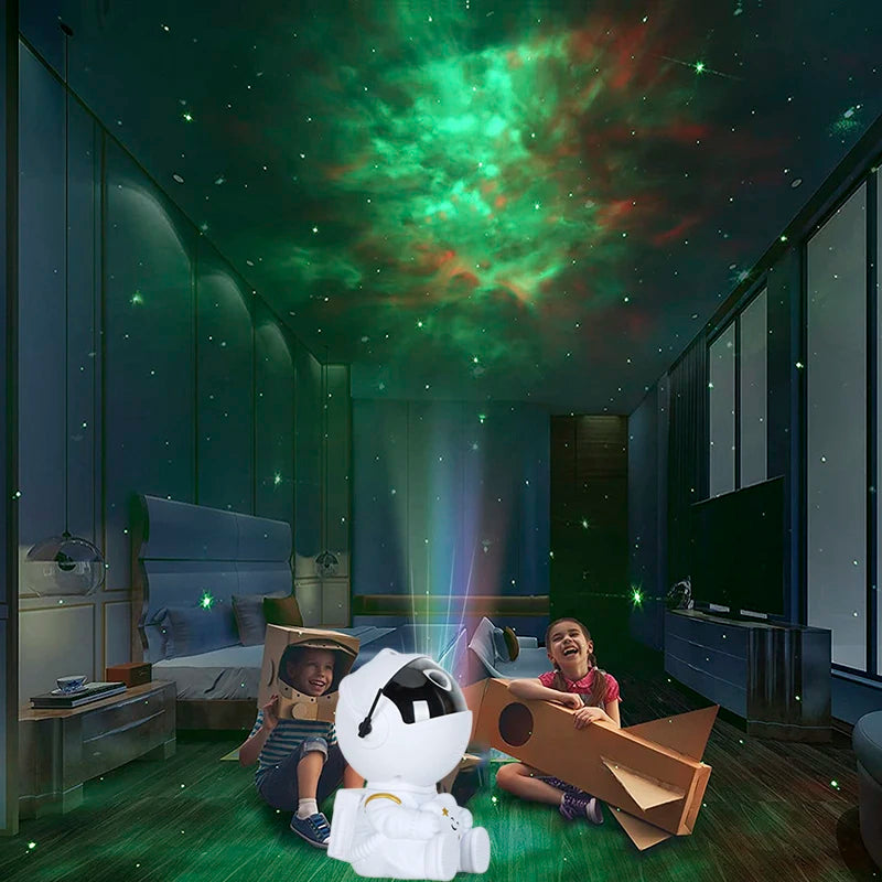 Astronaut Galaxy Projector Light – LED Starry Sky Night Light for Bedroom & Home Atmosphere