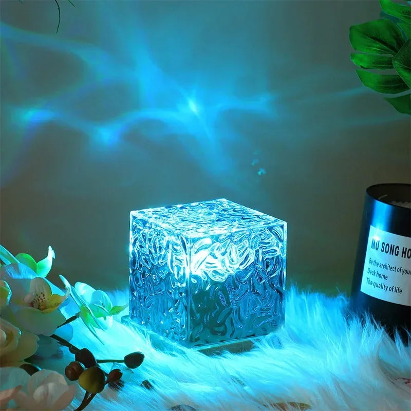 16-Color Aurora Glow Lamp – Midnight Aura Ocean Wave Projector for Home & Bar Ambiance