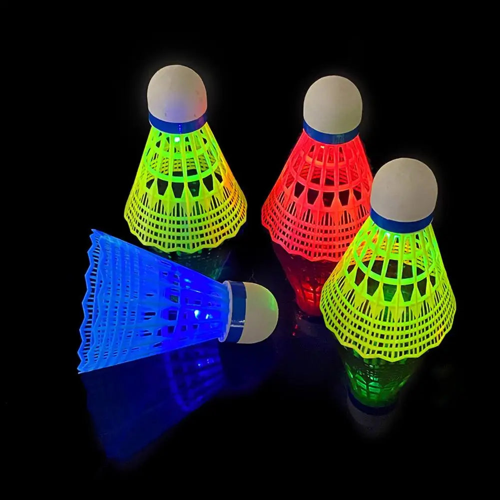 GlowPlay™ LED Badminton Set – 6-Piece Luminous Light-Up Shuttlecocks