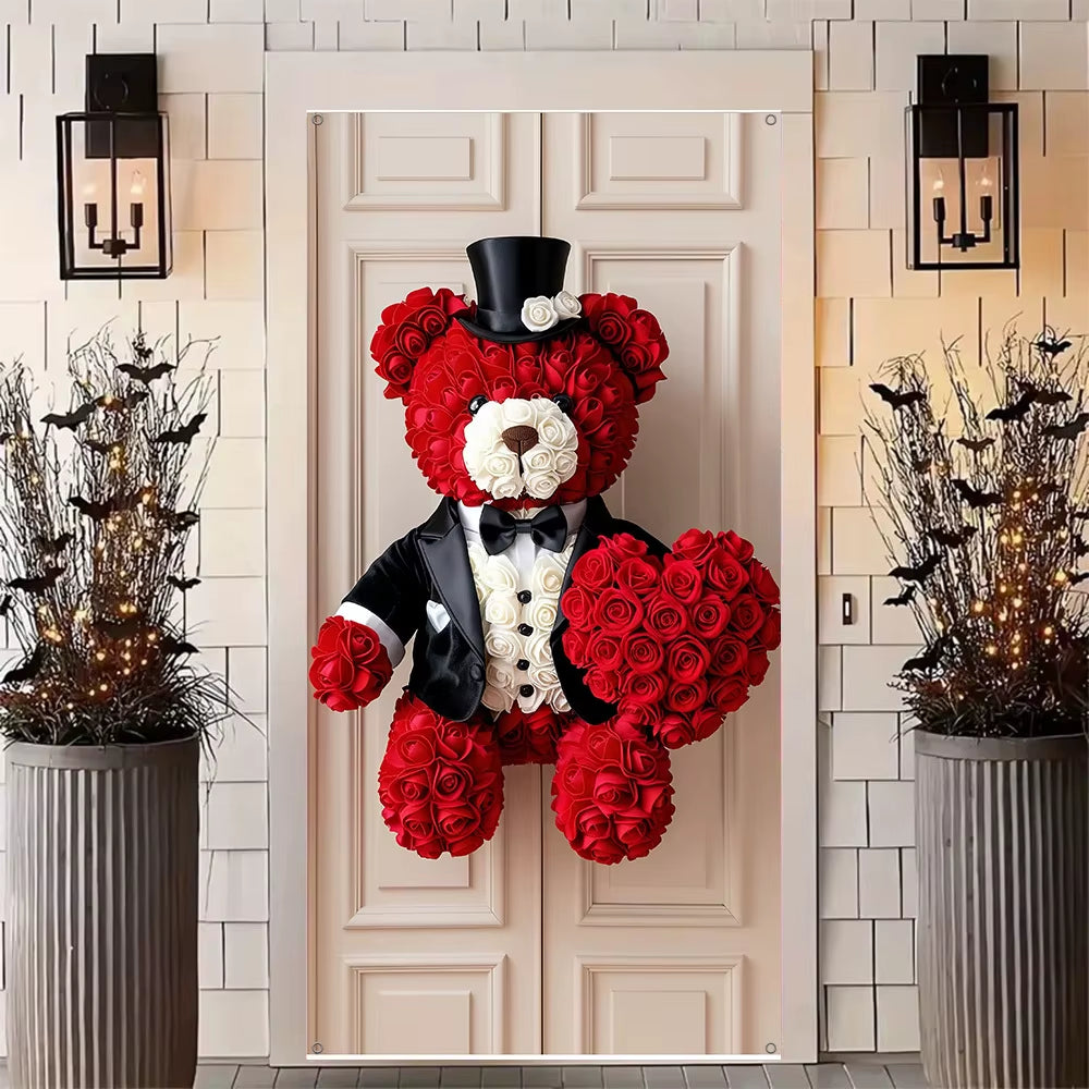 Teddy Bear™ Door Banner – 2D Valentine's Day Decoration