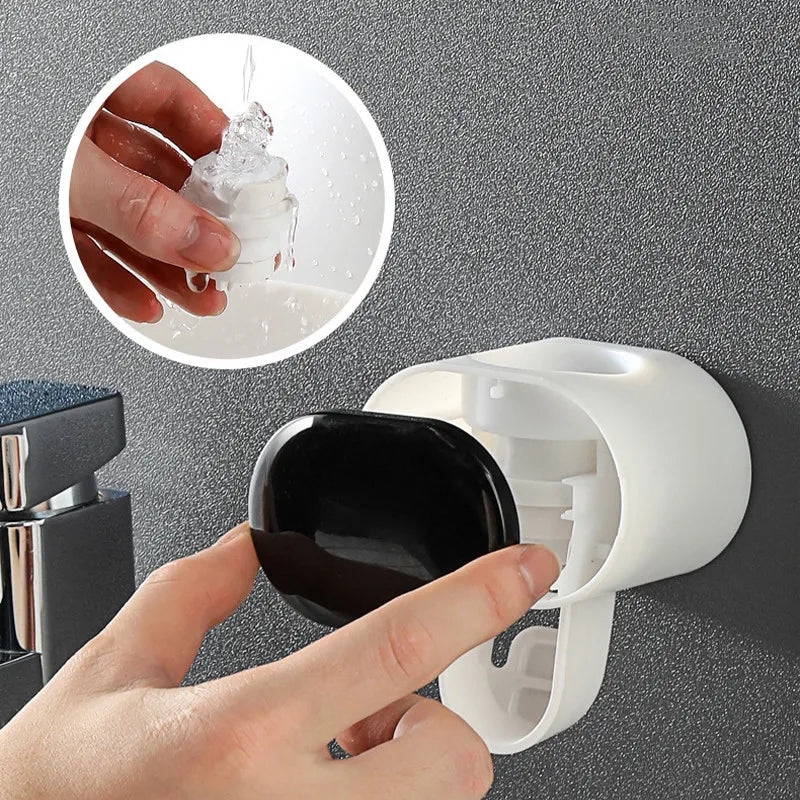 Automatic Toothpaste Dispenser™ Bathroom Toothbrush Holder