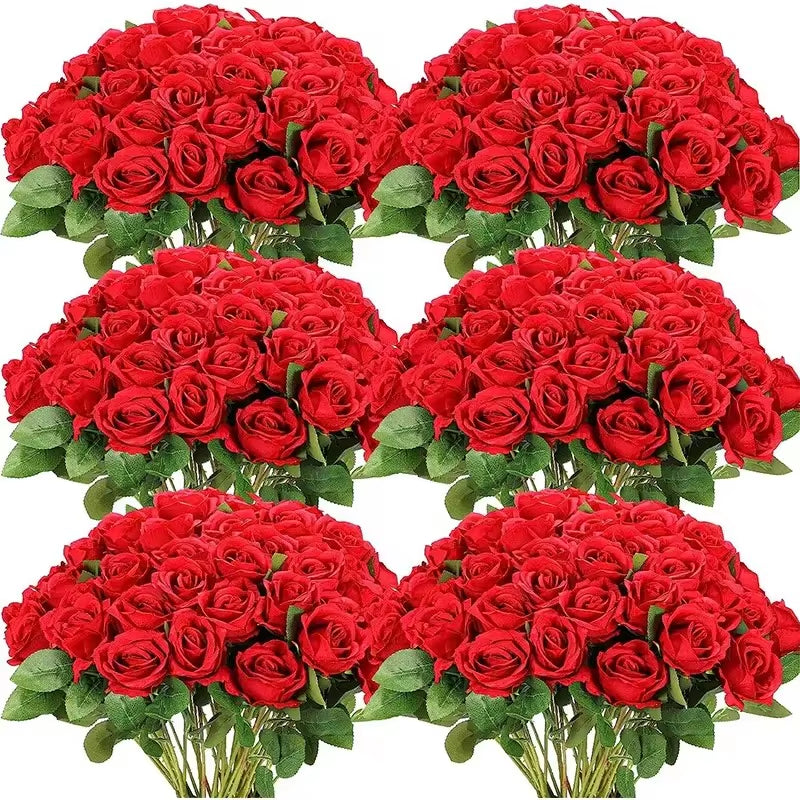 50 Pcs Velvet Rose™ Artificial Real Touch Flowers