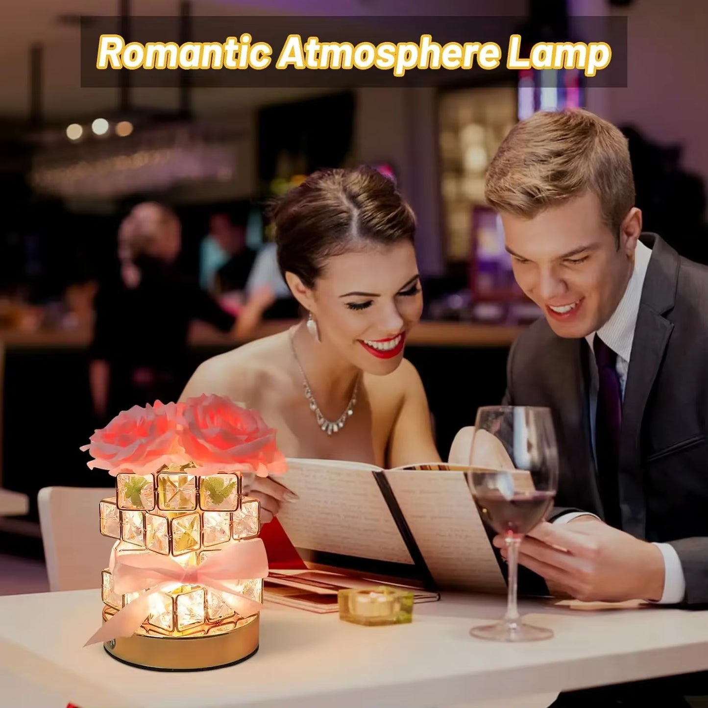 LED Rose™ Crystal Table Lamp