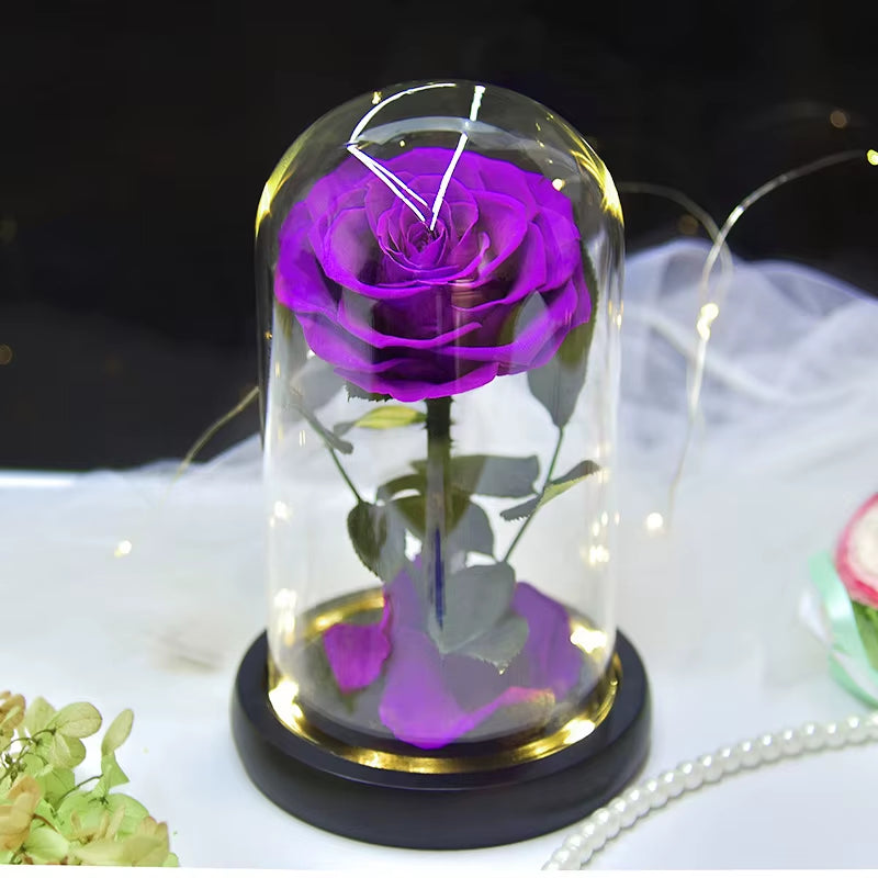 Little Prince™ Eternal Rose – Enchanted Glass Box with LED Light