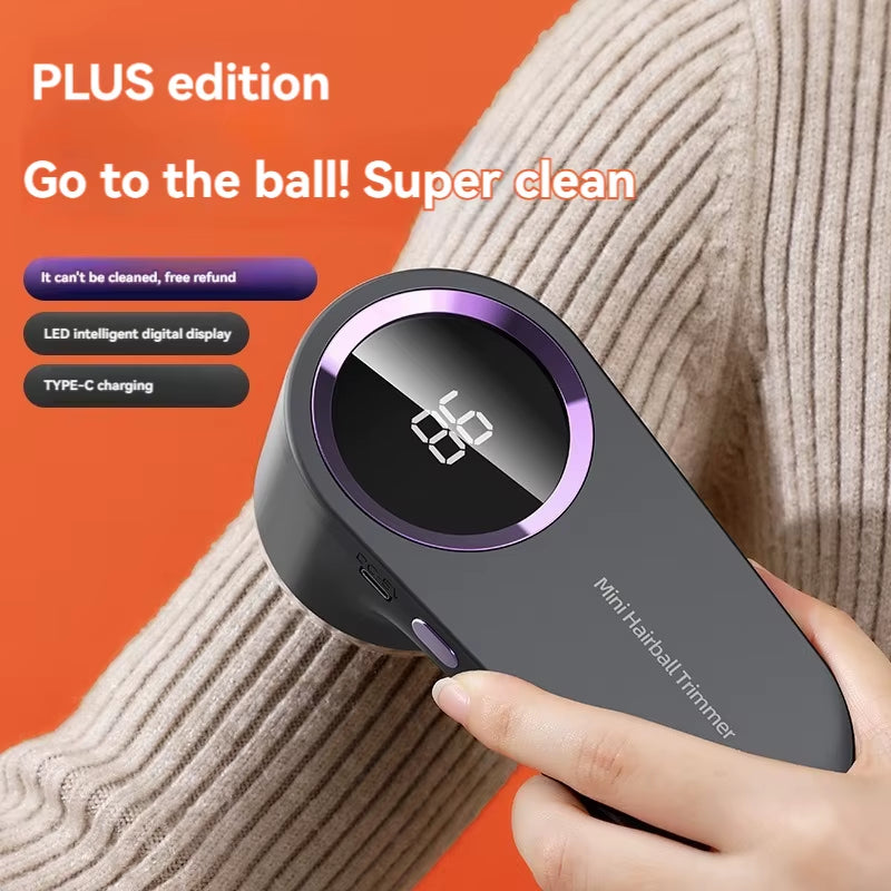 Intelligent Digital Display Hairball Trimmer – Electric Shaver for Clothing Pilling and Fabric Care