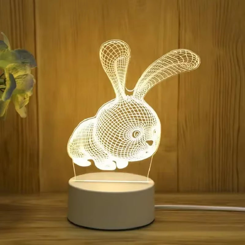 LoveGlow™ 3D LED Lamp – Romantic Night Light