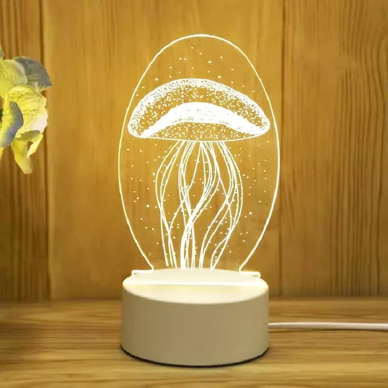 LoveGlow™ 3D LED Lamp – Romantic Night Light