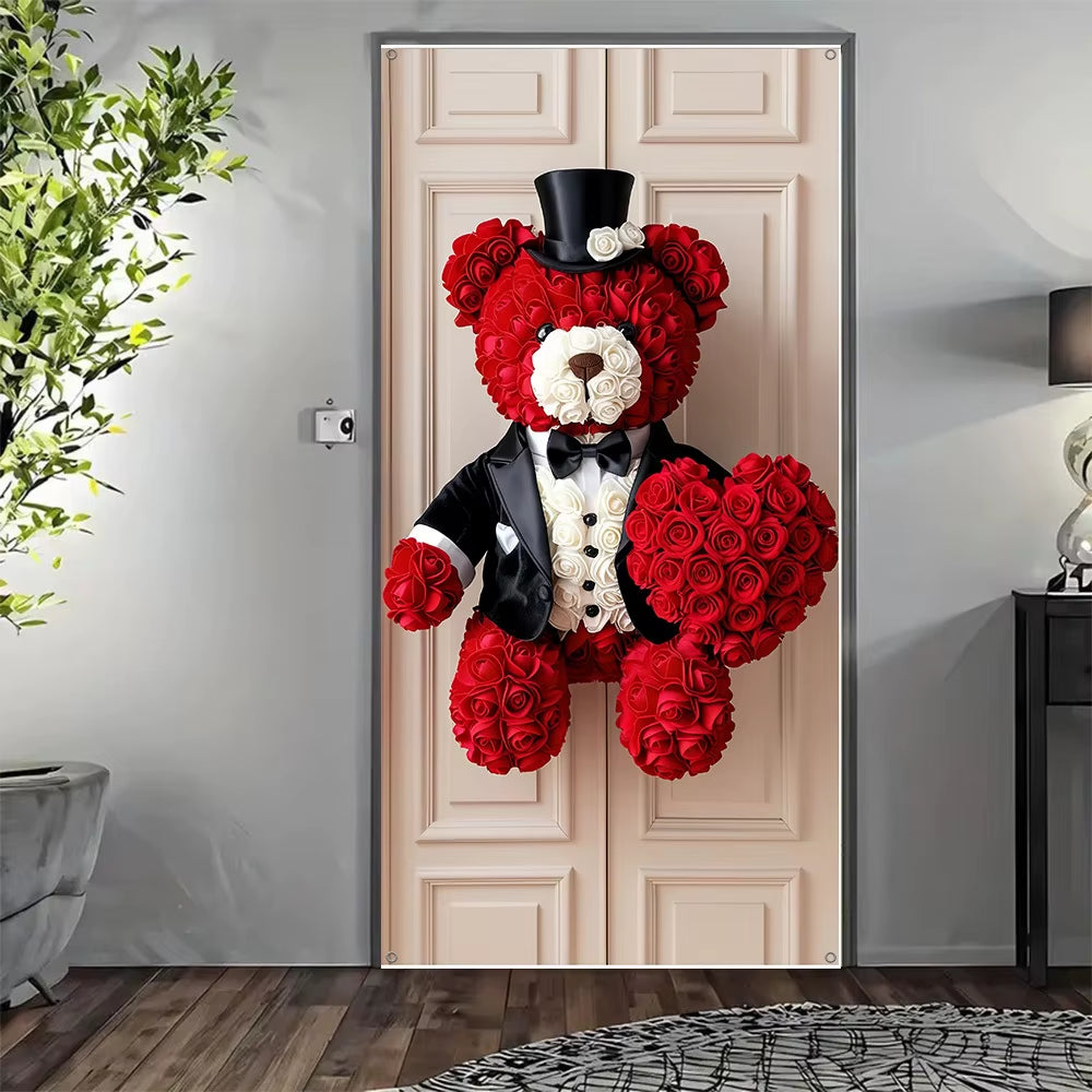 Teddy Bear™ Door Banner – 2D Valentine's Day Decoration