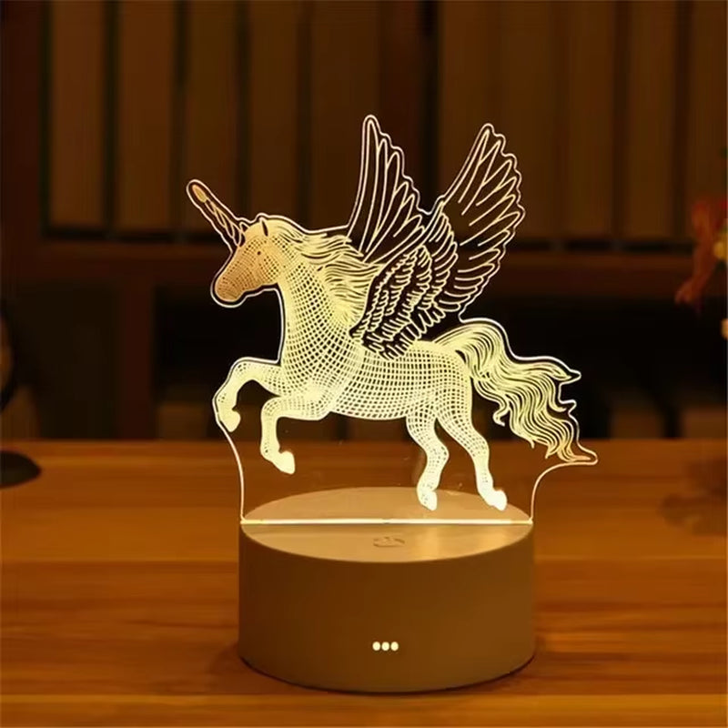 LoveGlow™ 3D LED Lamp – Romantic Night Light