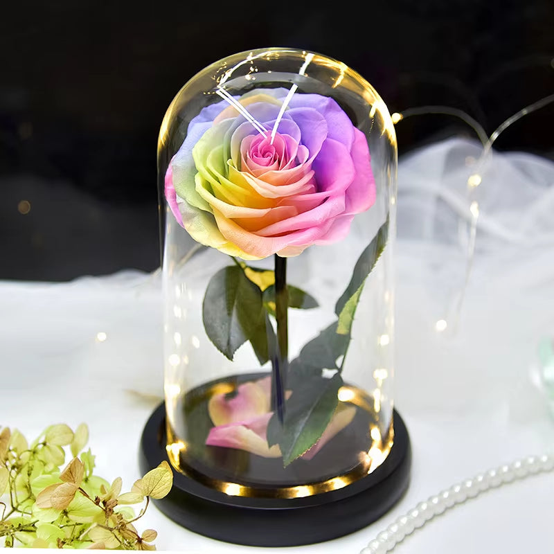 Little Prince™ Eternal Rose – Enchanted Glass Box with LED Light