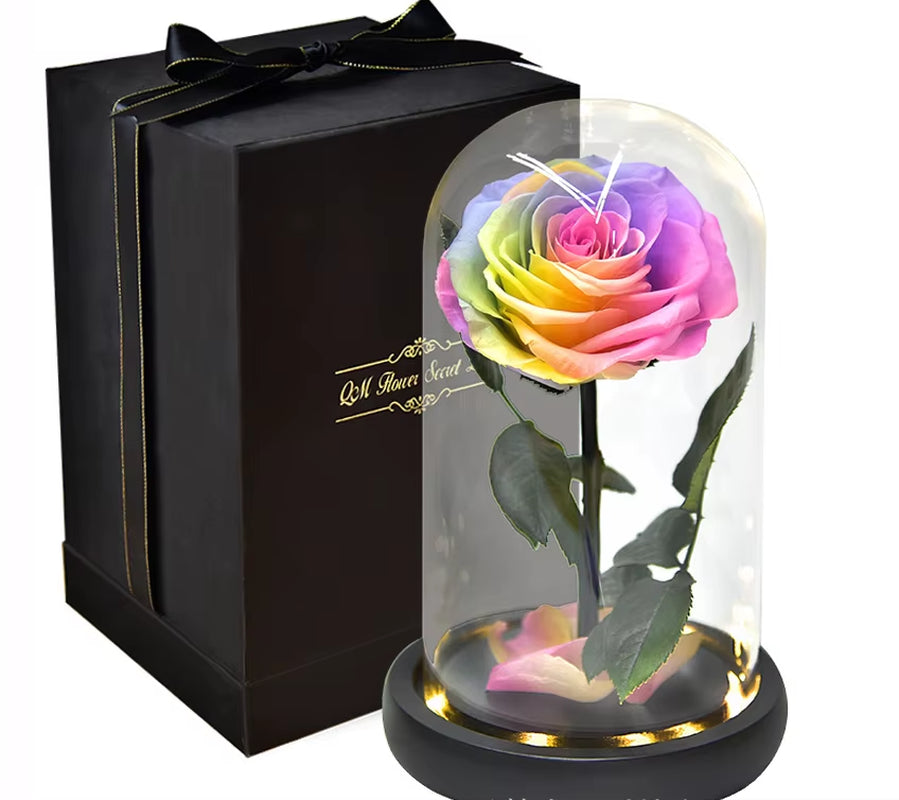 Little Prince™ Eternal Rose – Enchanted Glass Box with LED Light