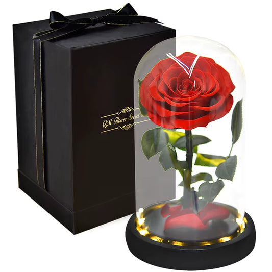 Little Prince™ Eternal Rose – Enchanted Glass Box with LED Light